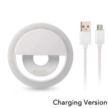 Load image into Gallery viewer, USB Charge Led Selfie Ring Light LED Selfie Fill Light Mobile Phone Live Broadcast Video LED Selfie Ring Lamp For All Smartphone