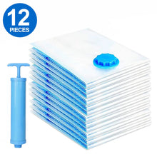 Load image into Gallery viewer, 12pcs Vacuum Storage Bags With Valve Folding Compressed Space Saving Clothes Storage Big Size For Towel Cloth Blanket