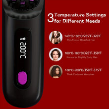 Load image into Gallery viewer, Electric Hair Straightener Brush Portable Fast Heating USB Rechargeable Negative Lons Professional Fashion Straightening Comb
