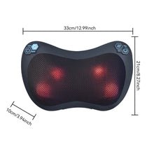 Load image into Gallery viewer, 6 Head Shoulder Neck Massager infrared Heat Compress For Waist Massage Four-button kneading for Car and Home Gifts for Parents