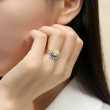 Load image into Gallery viewer, 925 Sterling Silver Rings For Women Original Crown Love Heart Wishbone Engagement Wedding Rose Gold Crystal Ring Luxury Jewelry
