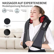 Load image into Gallery viewer, Wireless Neck And Back Massager Shiatsu Deep Kneading Massage Shawl Cervical Relaxing Trapezius Body Massager For Neck Waist Leg