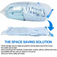 Load image into Gallery viewer, 12pcs Vacuum Storage Bags With Valve Folding Compressed Space Saving Clothes Storage Big Size For Towel Cloth Blanket