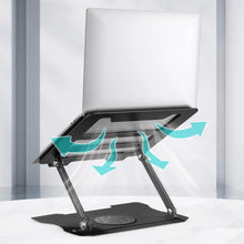 Load image into Gallery viewer, 360° Metal Portable Laptop Tablet Stand Riser Bracket Adjustable Holder For Desk Compatible with iPad Pro/ Air/ Mini
