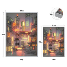 Load image into Gallery viewer, Anime LED Night Light: Cityscape Painting for Romantic Home Decor