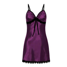 Load image into Gallery viewer, Women Sexy Sleepwear Silk Satin Nightwear Slip Dress Sleeveless Pajamas Nightgown Plus Size Nightwear Comfortable