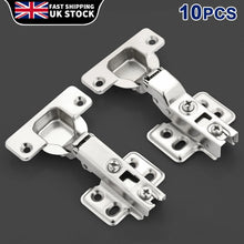 Load image into Gallery viewer, 10 Pcs 35mm Safety Door Hydraulic Hinge Soft Close Full Overlay Kitchen Cabinet Cupboard