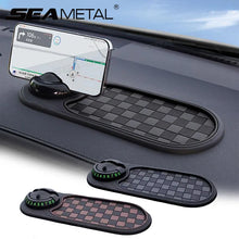 Load image into Gallery viewer, SEAMETAL 2 in 1 Dashboard Anti Slip Mat with Phone Mount 360-Degree Rotation Car Phone Holder Non-Slip Adhesive Mat for Car