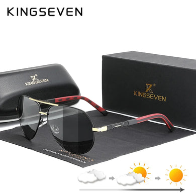 KingSeven Photochromic Sunglasses Polarized UV400 Men Women Aluminum