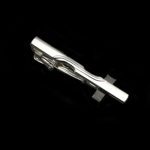 Men's Stainless Steel Tie Clip - Chrome Necktie Clasp Pin Wedding Gift Jewelry