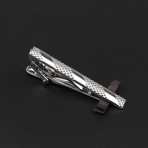 Men's Stainless Steel Tie Clip - Chrome Necktie Clasp Pin Wedding Gift Jewelry