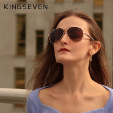 Load image into Gallery viewer, KINGSEVEN 2022 Titanium Polarized Pilot Sunglasses Mirror Eyewear Unisex