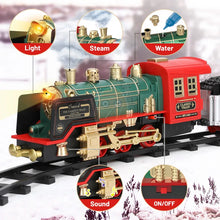 Load image into Gallery viewer, Remote Control Steam Train Set - Classical Electric Railway Christmas Toy