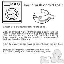 Load image into Gallery viewer, Happyflute New Desig Hot Sale 4Pcs OS Pocket Diaper Washable&amp;Reusable Absorbent Ecological Diaper Cover Adjustable Baby Nappy