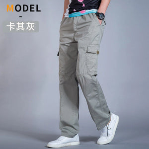 Men's Cargo Pants 6XL - Summer Spring Cotton Workwear, Casual Joggers & Climbing Trousers