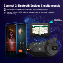 Load image into Gallery viewer, Freedconn R1Plus Bluetooth Motorcycle Intercom Helmet Headset Wifi APP Speaker Headphone Motorbike Interphone Motor Dash Cam Dvr
