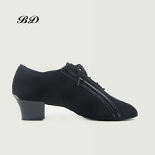 Load image into Gallery viewer, Men&#39;s Latin Ballroom Dance Shoes Snakeskin 4.5cm Heel Salsa Oxford + Bag