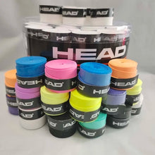 Load image into Gallery viewer, 6 Pieces Original HEAD Overgrip Anti Slip Tennis Racket Sweatband Grips Padel Shock Absorption Grip Tape Training Accessories