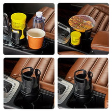 Load image into Gallery viewer, SEAMETAL 2 in 1 Car Cup Holder Expander 360 Degree Adjustable Base Drink Holder Anti-Shake Stable Auto Bottle Holder Organizer