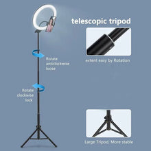 Load image into Gallery viewer, 26 33CM Video Lights Dimmable Light Selfie LED Ring Light USB Ring Lighting Lamp With Tripod Stand To Make Youtube Ringlight