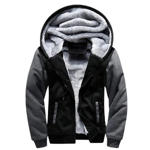 Men's Camo Winter Jacket: Thick Fleece Hooded Coat, Streetwear