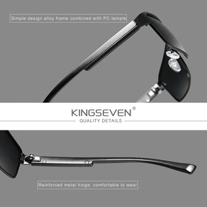 KingSeven 2023 Polarized Sunglasses Men Women Driving Square Eyewear UV400