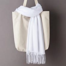 Load image into Gallery viewer, Desgine Brand Solid Women Cashmere Scarf Autumn Winter Warm Shawls Wraps 2024Men's Pashmina Tassels Scarves Female Foulard Mujer