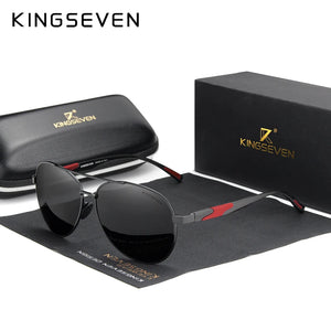 KINGSEVEN Polarized Aluminum Pilot Sunglasses UV400 Men Women Fashion Eyewear