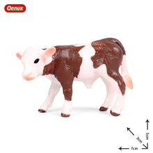 Load image into Gallery viewer, Cute Farm Animals Milk Cow Cattle Calf Angus Bull OX Buffalo Model Action Figures Toy