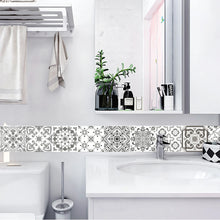Load image into Gallery viewer, 10pcs Retro Pattern Matte Surface Tiles Sticker Transfers Covers for Kitchen Bathroom Tables Floor Hard-wearing Art Wall Decals