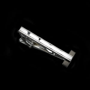 Men's Stainless Steel Tie Clip - Chrome Necktie Clasp Pin Wedding Gift Jewelry