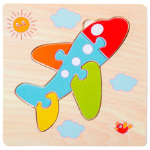 Load image into Gallery viewer, Baby Wooden 3D Puzzles Tangram Shapes Learning Educational Cartoon Animal Intelligence Jigsaw Toys For Children Gift