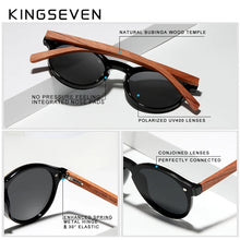 Load image into Gallery viewer, KingSeven Bubinga Polarized Wooden Sunglasses Men&#39;s Fashion Sun Glasses