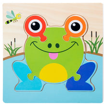 Load image into Gallery viewer, Baby Wooden 3D Puzzles Tangram Shapes Learning Educational Cartoon Animal Intelligence Jigsaw Toys For Children Gift