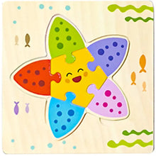 Load image into Gallery viewer, Baby Wooden 3D Puzzles Tangram Shapes Learning Educational Cartoon Animal Intelligence Jigsaw Toys For Children Gift