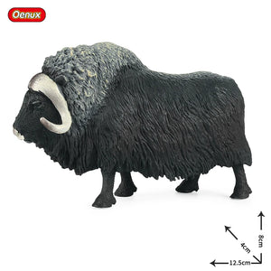 Cute Farm Animals Milk Cow Cattle Calf Angus Bull OX Buffalo Model Action Figures Toy