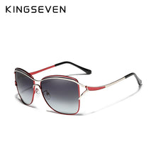 Load image into Gallery viewer, KingSeven Women&#39;s Square Rimless Sunglasses Designer Fashion Shades with Box