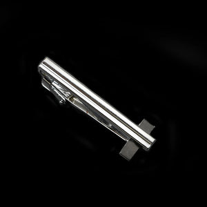 Men's Stainless Steel Tie Clip - Chrome Necktie Clasp Pin Wedding Gift Jewelry