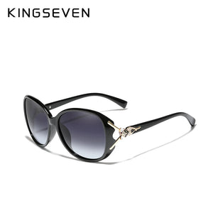 KINGSEVEN HD Polarized Sunglasses - Retro Big Frame Luxury Designer Eyewear for Women