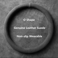 Load image into Gallery viewer, 38cm Suede Leather Car Steering Wheel Cover Wear-Resistant For BMW E90 F01 F06 F10 F15 F16 F20 F21 F25 F26 F30 F32 F82 M3 G20 X5