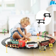 Load image into Gallery viewer, Remote Control Steam Train Set - Classical Electric Railway Christmas Toy