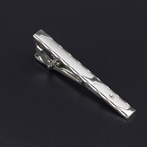 Men's Stainless Steel Tie Clip - Chrome Necktie Clasp Pin Wedding Gift Jewelry