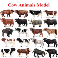Cute Farm Animals Milk Cow Cattle Calf Angus Bull OX Buffalo Model Action Figures Toy