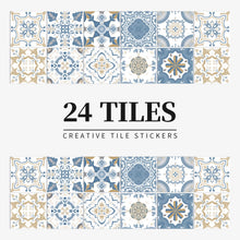 Load image into Gallery viewer, 24pcs/set Light Color Tiles Sticker Wall Stickers Kitchen Bathroom Home Renovation Wallpaper Waterproof Self-adhesive Wall Decal