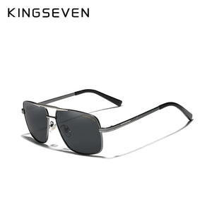 Kingseven Polarized Fishing Driving Sunglasses Stainless Steel Men Women
