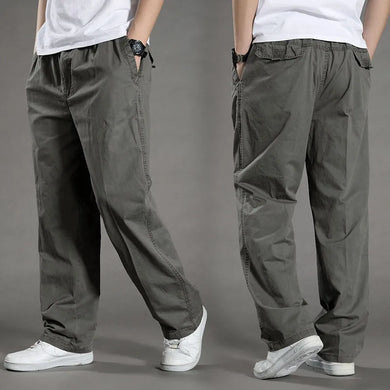 Men's Cargo Pants 6XL - Summer Spring Cotton Workwear, Casual Joggers & Climbing Trousers