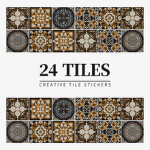 Load image into Gallery viewer, 24pcs/set Light Color Tiles Sticker Wall Stickers Kitchen Bathroom Home Renovation Wallpaper Waterproof Self-adhesive Wall Decal