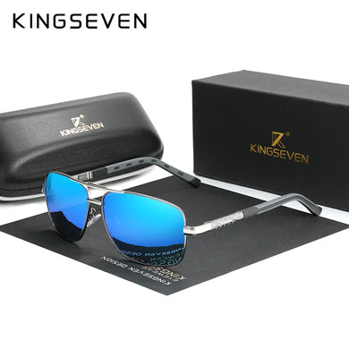 KINGSEVEN Pilot Polarized Sunglasses: Aluminum Frame Fashion Shades for Driving