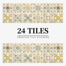 Load image into Gallery viewer, 24pcs/set Light Color Tiles Sticker Wall Stickers Kitchen Bathroom Home Renovation Wallpaper Waterproof Self-adhesive Wall Decal