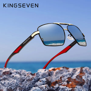 KINGSEVEN 2023 Design Polarized Sunglasses Mirror Coating Men's Glasses